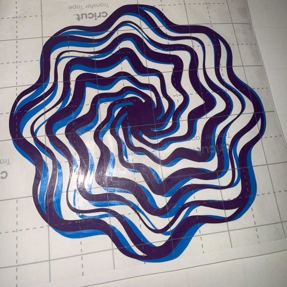 Purple and Blue Abstract Vinyl Decal